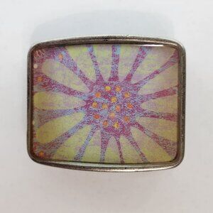 Y2K Belt Buckle with a Daisy Decoration